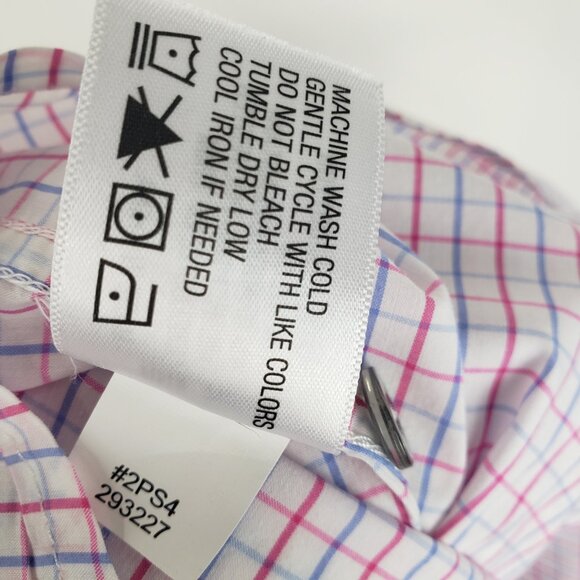 Orvis Lightweight Button Up White Blue Red Plaid Cape Back Long Sleeve Mens XL - Picture 10 of 10
